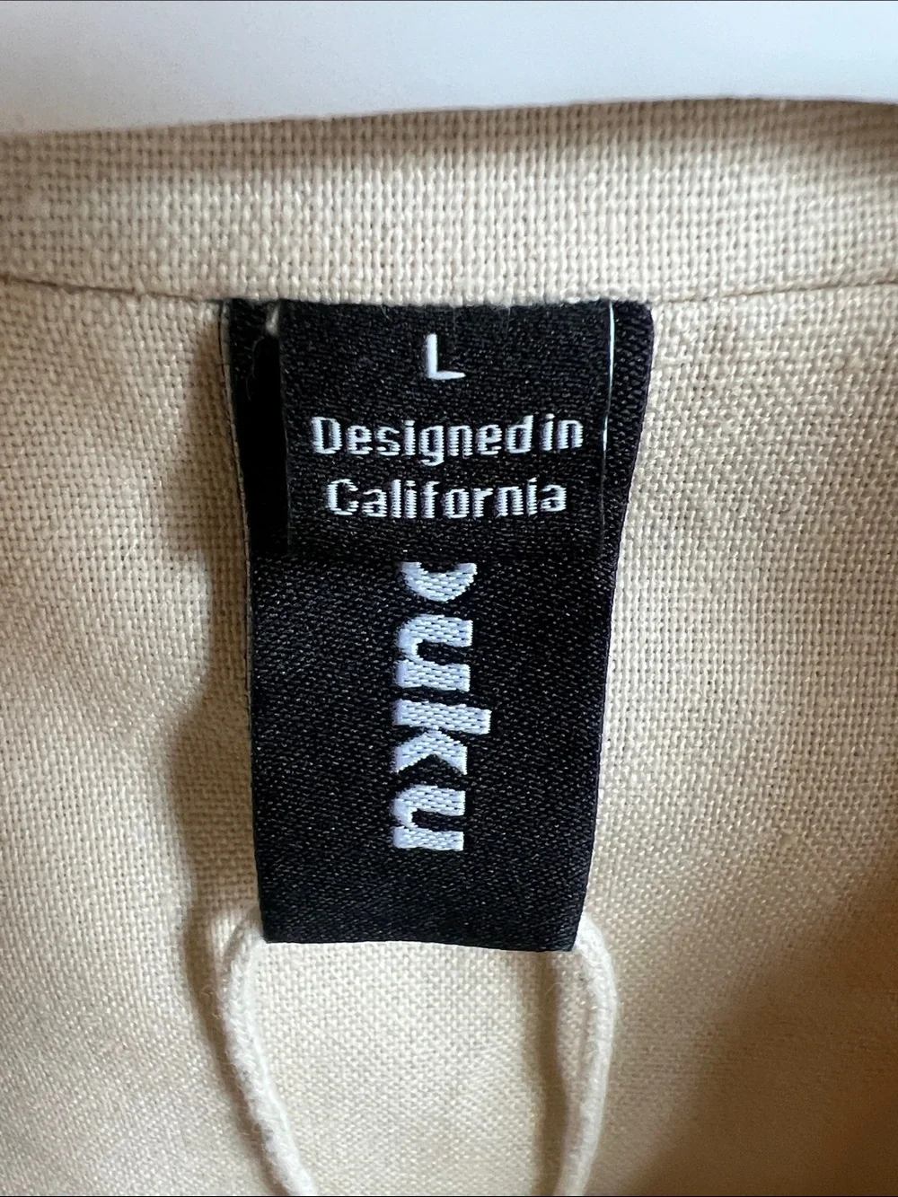 Linen Cream Single-Breasted Relaxed Blazer - Ouka